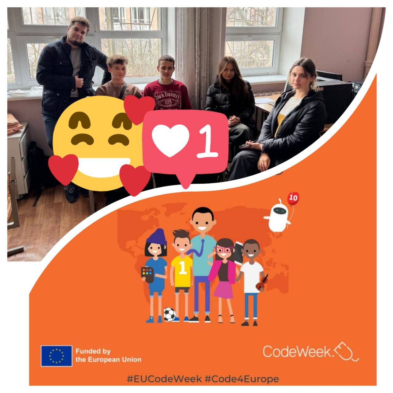Participation of Students of the CT and SE Subject Committee in the EU Code Week Hackathon