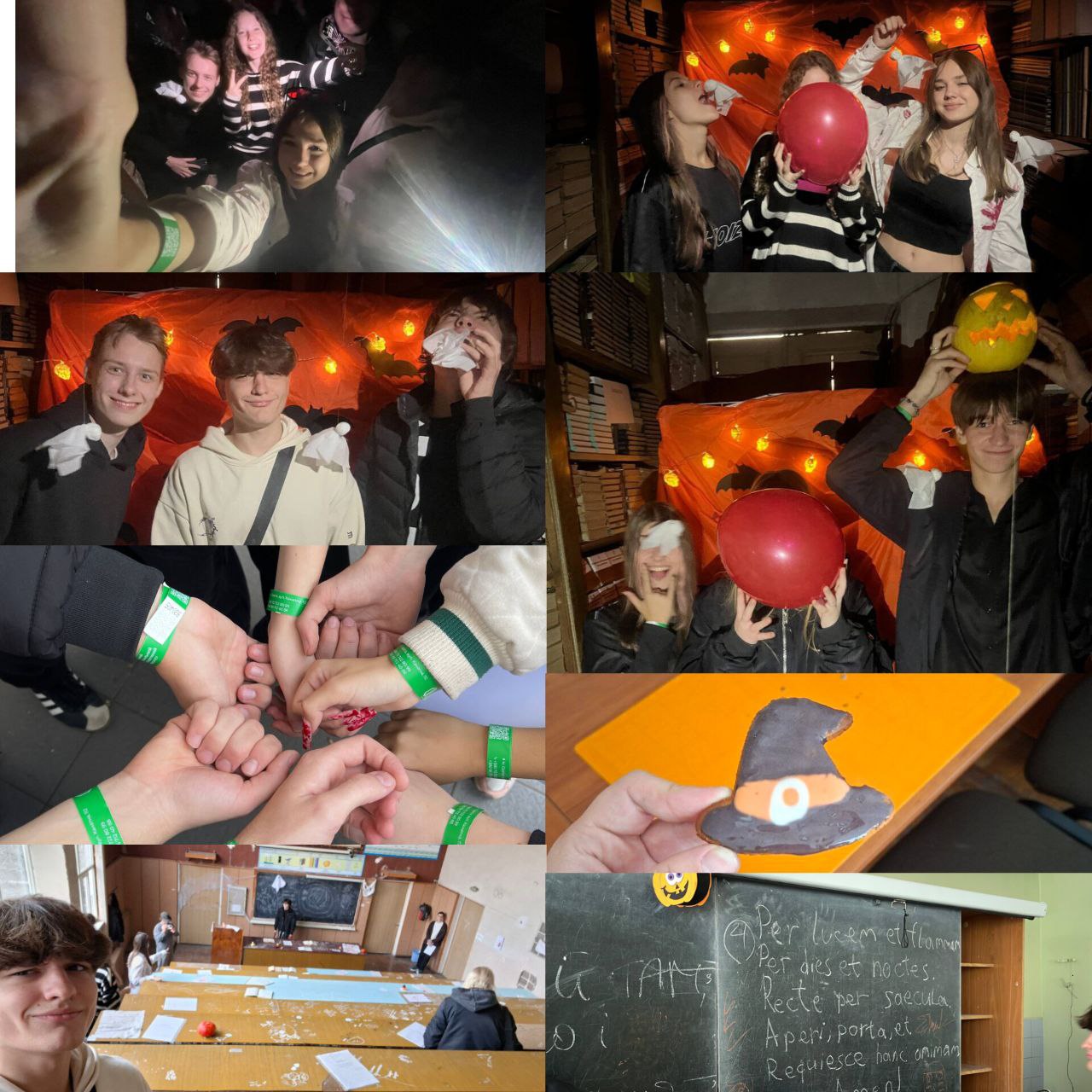 Students take part in the quest “Halloween in the Corridors. Mystical Secrets”