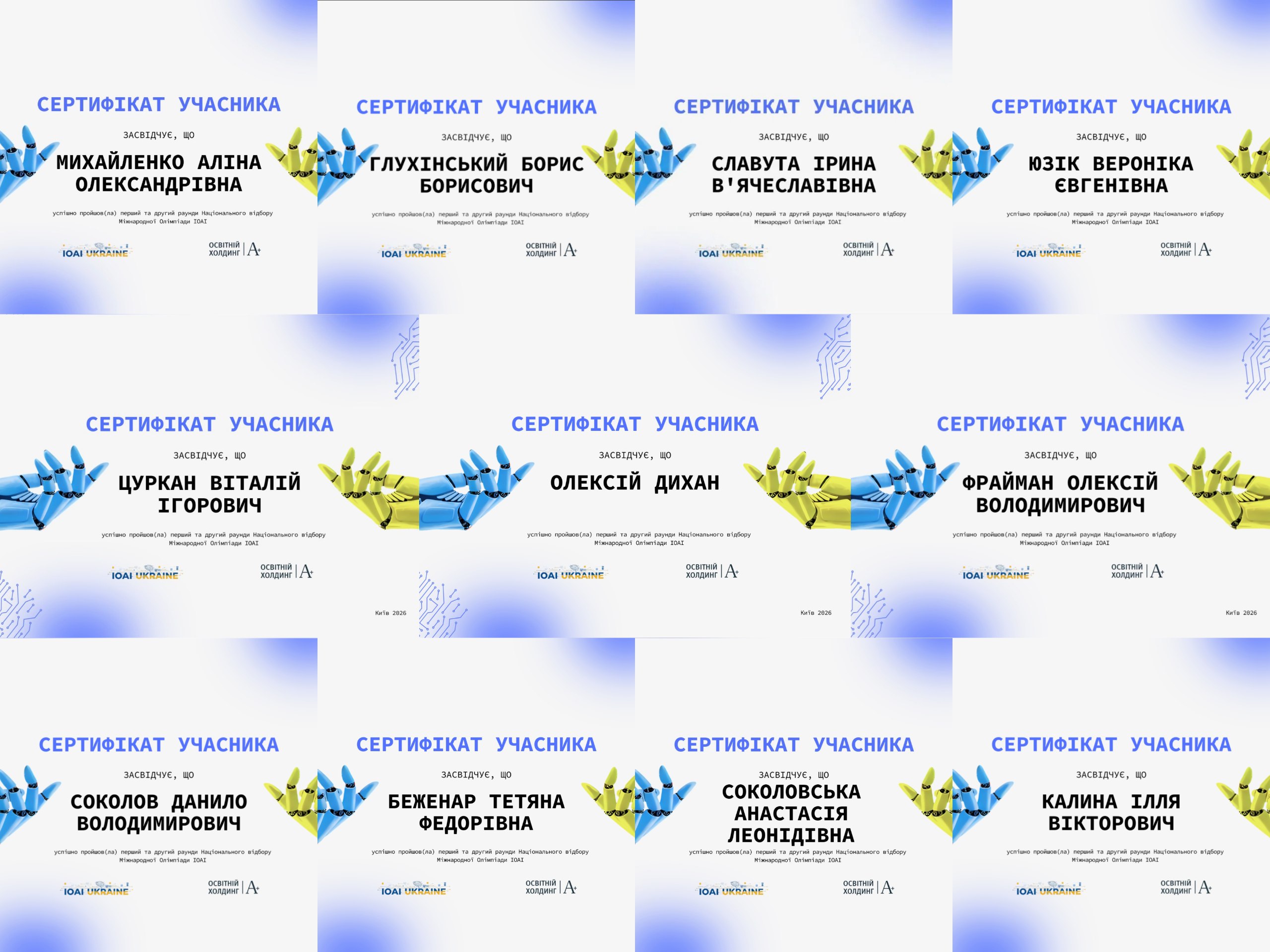 Participation in the International Olympiad in AI and ML